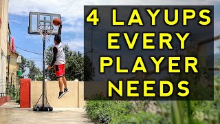 Top 4 Layups Every Player MUST KNOW In Hindi | How To Shoot A Layup In Basketball in Hindi