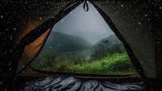 CAMPING IN HEAVY RAIN & THUNDERSTORMS: RELAXING SOUNDS OF RAIN ON TENT ROOF | ASMR