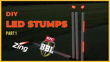 How To Make LED Cricket Stumps/Wickets DIY Zing Stumps/Bails PART 1 | JL