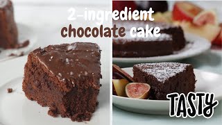 I know i'm late but this tasty video was uploaded almost 2 years ago
and never tried it! , so here's what think of it... does it actually
work? only ingredients chocolate cake??? should be ...