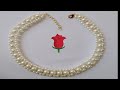#87 // ❤️ HOW TO MAKE PEARL BEADED NECKLACE ❤️// DIY // JEWELRY MAKING