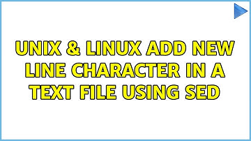 Unix & Linux: Add new line character in a text file using sed (3 Solutions!!)