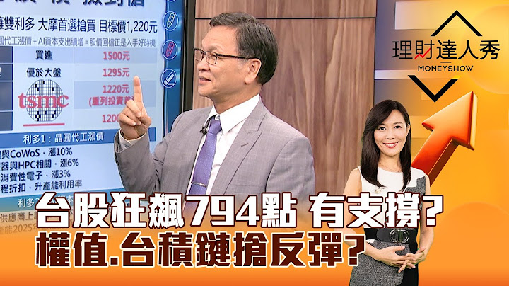 【理財達人秀】台股狂飆794點 有支撐？ 權值、台積鏈搶反彈？｜李兆華、朱家泓 2024.08.07 part1