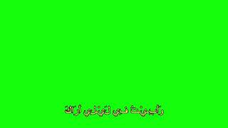 Bidzikrika Robbi Lirik Green Screen sholawat