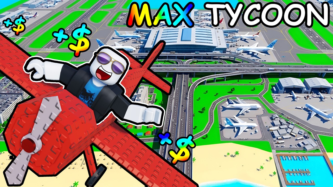 100% COMPLETING Roblox AIRPORT TYCOON 2...