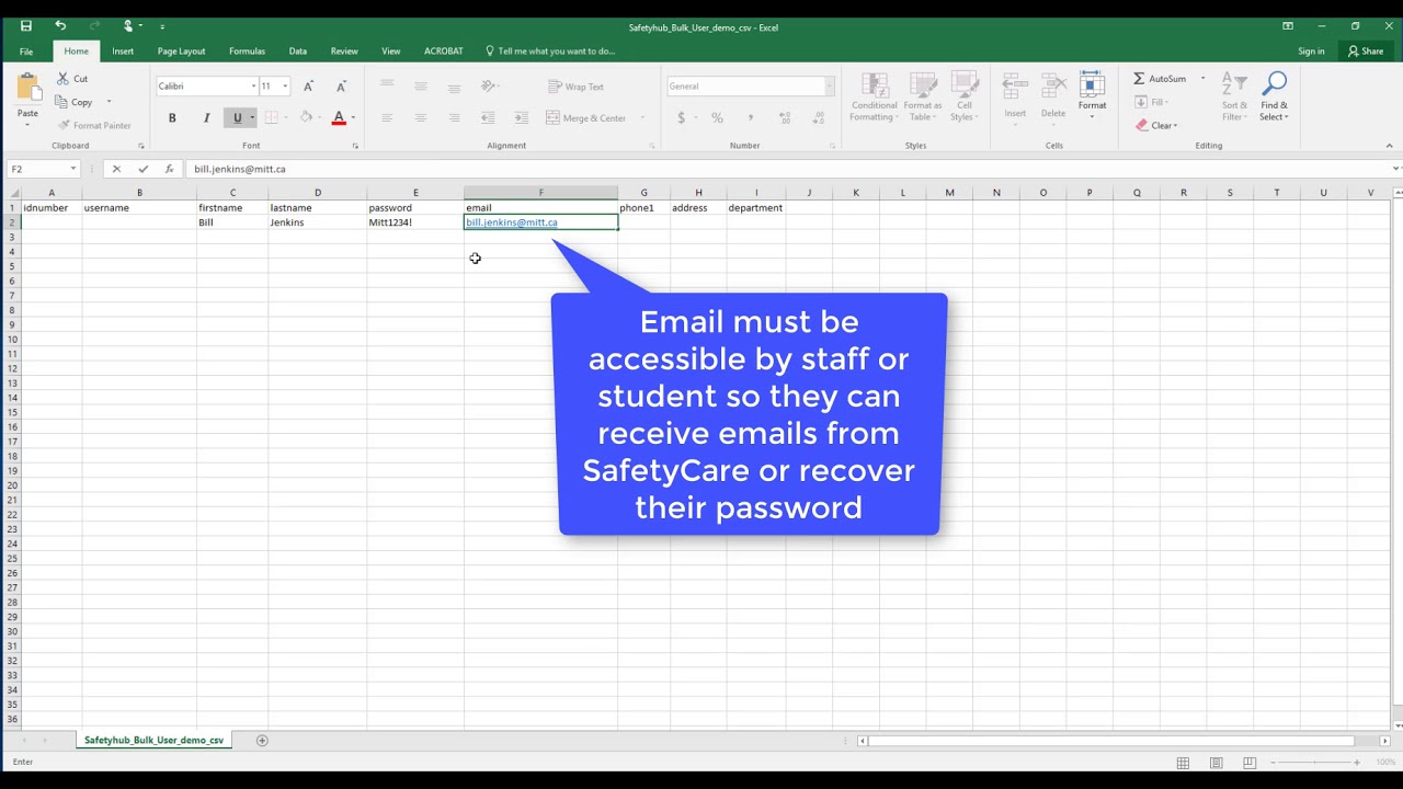 Adding New Users to SafetyCare (short) YouTube