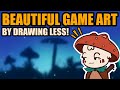 Make better art by drawing less  beginner 2d game art