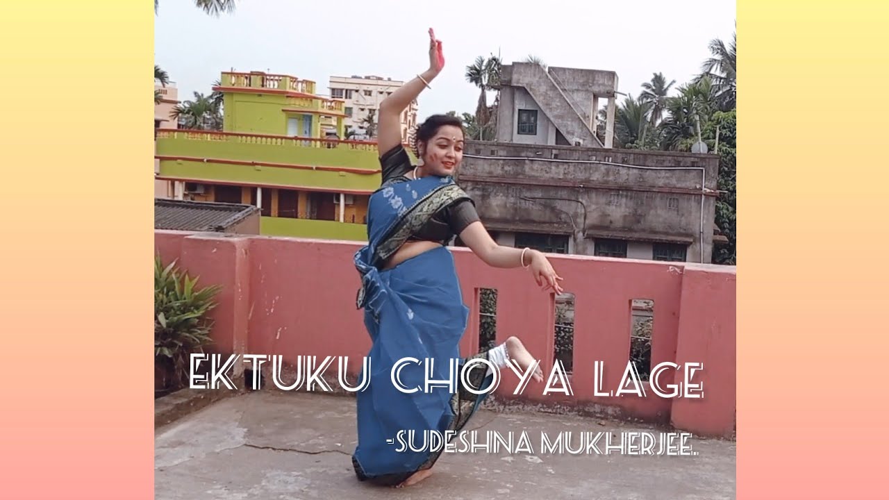 Ektuku Choya Lagecreative dance Jayati Chakraborty  Dance coverTagore lounge Jayati Sudeshna