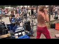 Crazy good Drummer in Mauerpark (Oded Kafri) - busking in the streets of Berlin, Germany