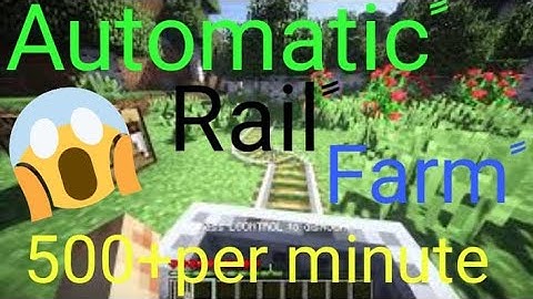 HOW TO MAKE UNLIMITED RAIL FARM IN MINECRAFT 1.16.5 WITH PROOF