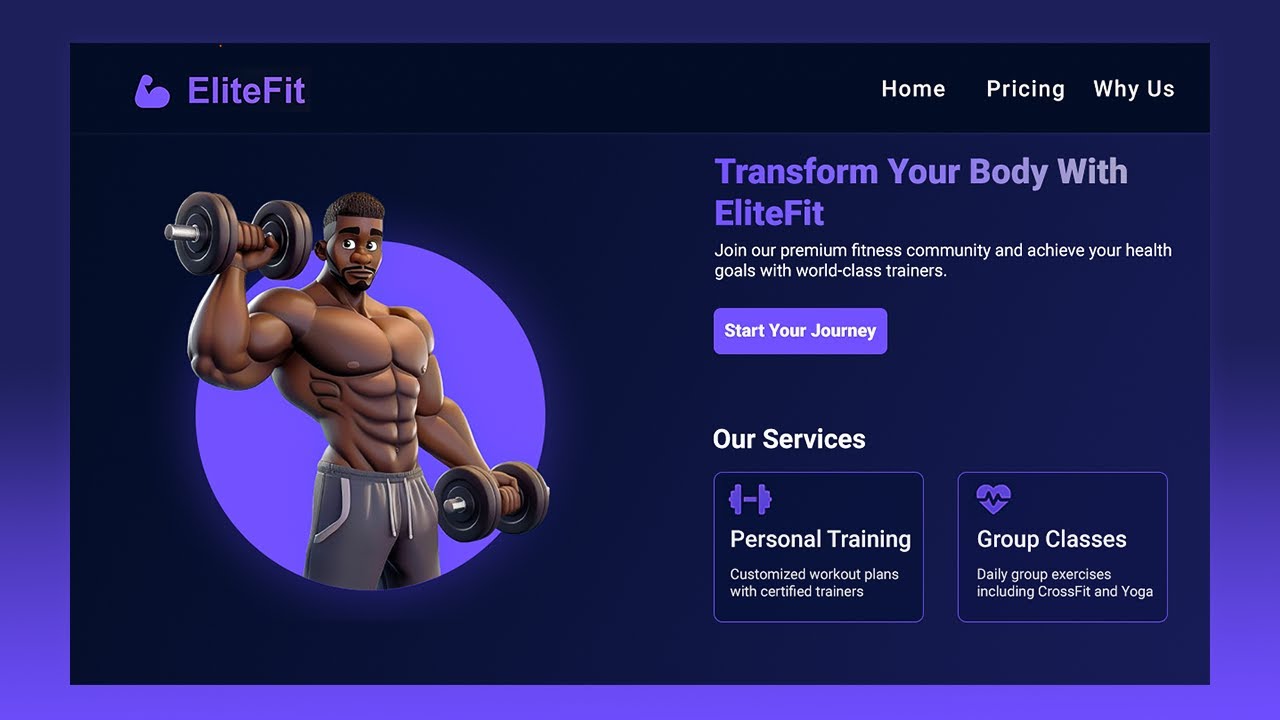 how to build a fitness website using html css... 💪 Build a Modern Fitness Hub: Gym Website Tutorial with HTML & CSS ...