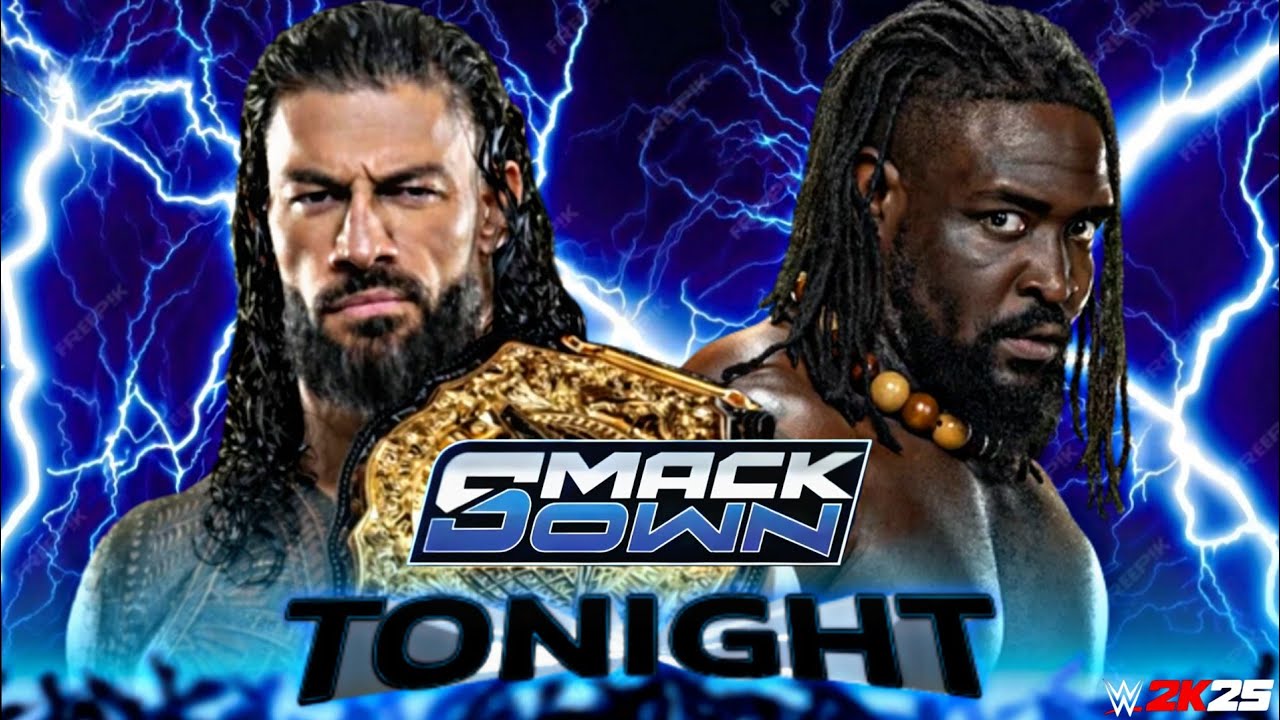 Roman Reigns vs Oba Femi Wwe Smackdown 3rd May 2026 Wwe2k25 Simulation - FULL MATCH