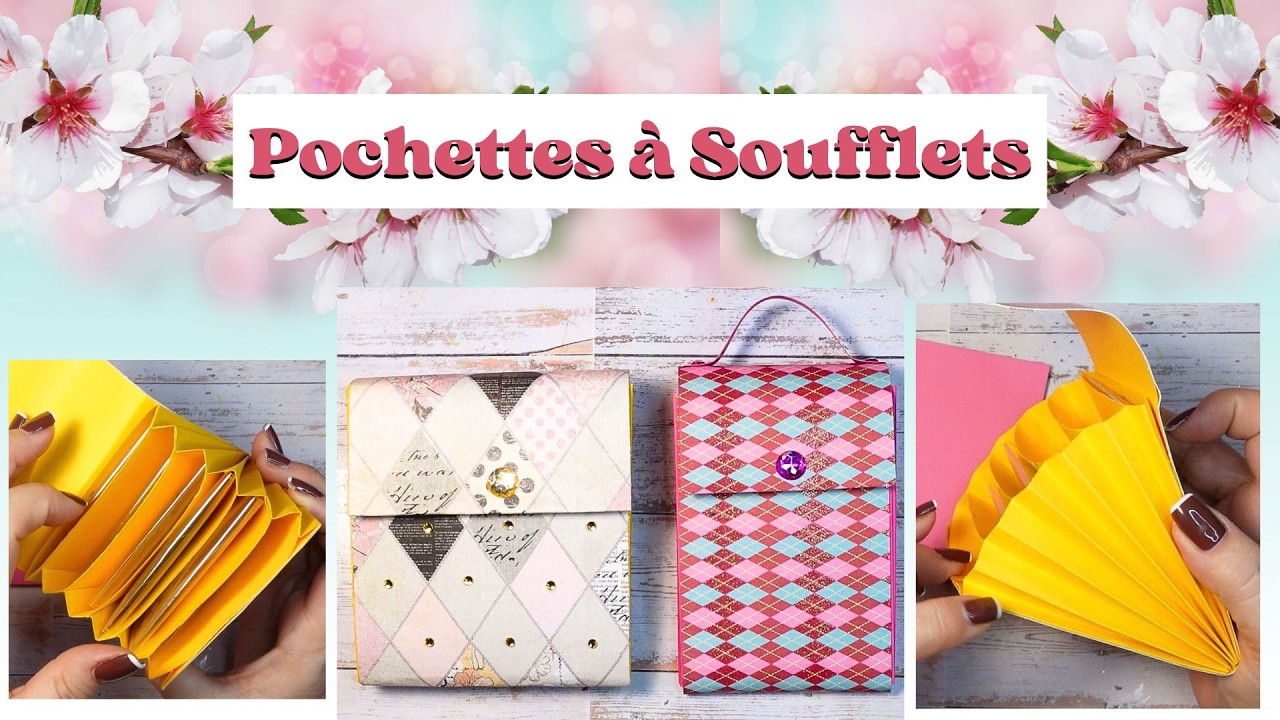 DIY Pochette à Soufflets ou Mini Porte Documents pour de Petits Rangements