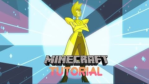 Minecraft Steven Universe Yellow Diamond Statue Building Tutorial