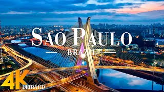 Sao Paulo 4K drone view • Beautiful aerial view over Sao Paulo | Relaxation film with calming music