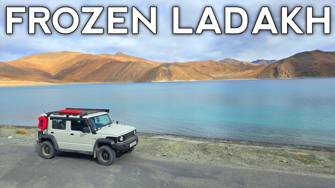 Leh to Pangong || Jimny ne ladakh me maje kr diye || winter ladakh