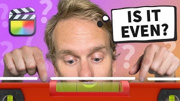 How to Straighten a Video in Final Cut Pro