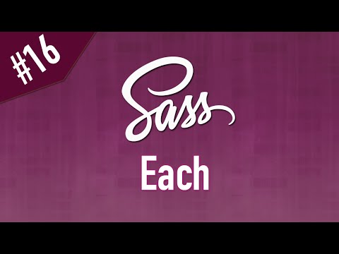 Learn Sass in Arabic #16 - Each