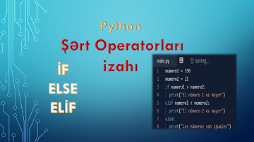PYTHON   Şərt operatoru izahı, Nəzəriyyə.