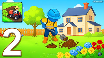 Backyard Master - Gameplay Walkthrough Part 2 - Restore Beautiful Gardens (iOS, Android)