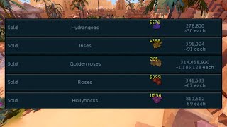 Loot from 10 Hours of Het's Oasis Plants