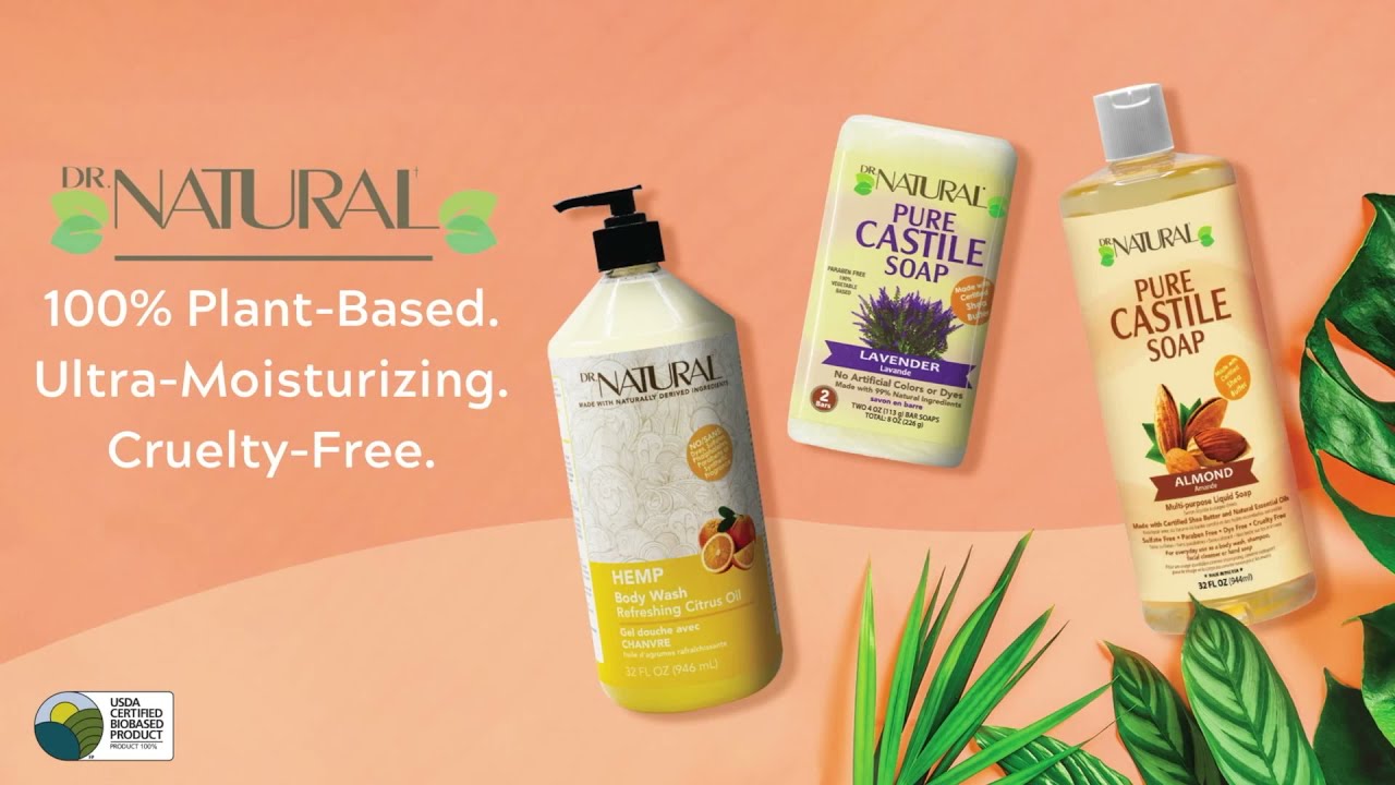 Meet Dr. Natural - 100% Plant-Based, High-Quaility Castile Soaps, Lotions, and more!