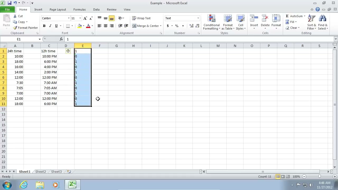 Excel: Delete Every Alternate Row