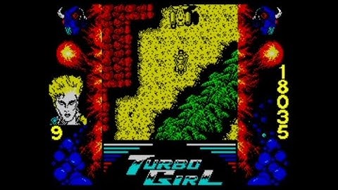 Turbo Girl (1988 / 128k AY Music Version) Walkthrough, ZX Spectrum