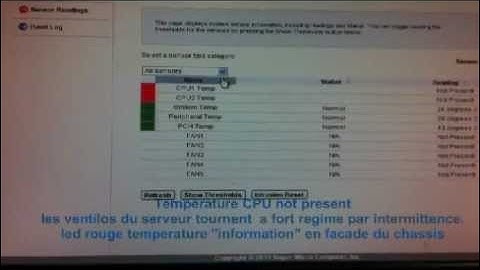 SuperMicro IPMI Sensor Error