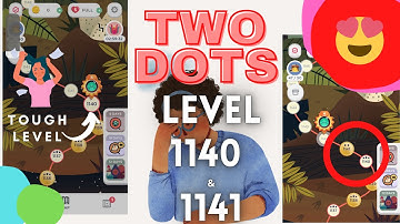 How to solve level 1140, 1141 in Two Dots, Tutorial Video. The Oddly Satisfying Dots Connecting game