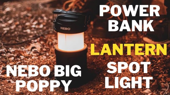 Nebo 300 Lm Black LED Pop Up Lantern and Spotlight