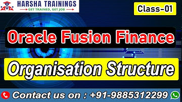Oracle Fusion Financials | Organisation Structure Introduction | Online Training | Class 01