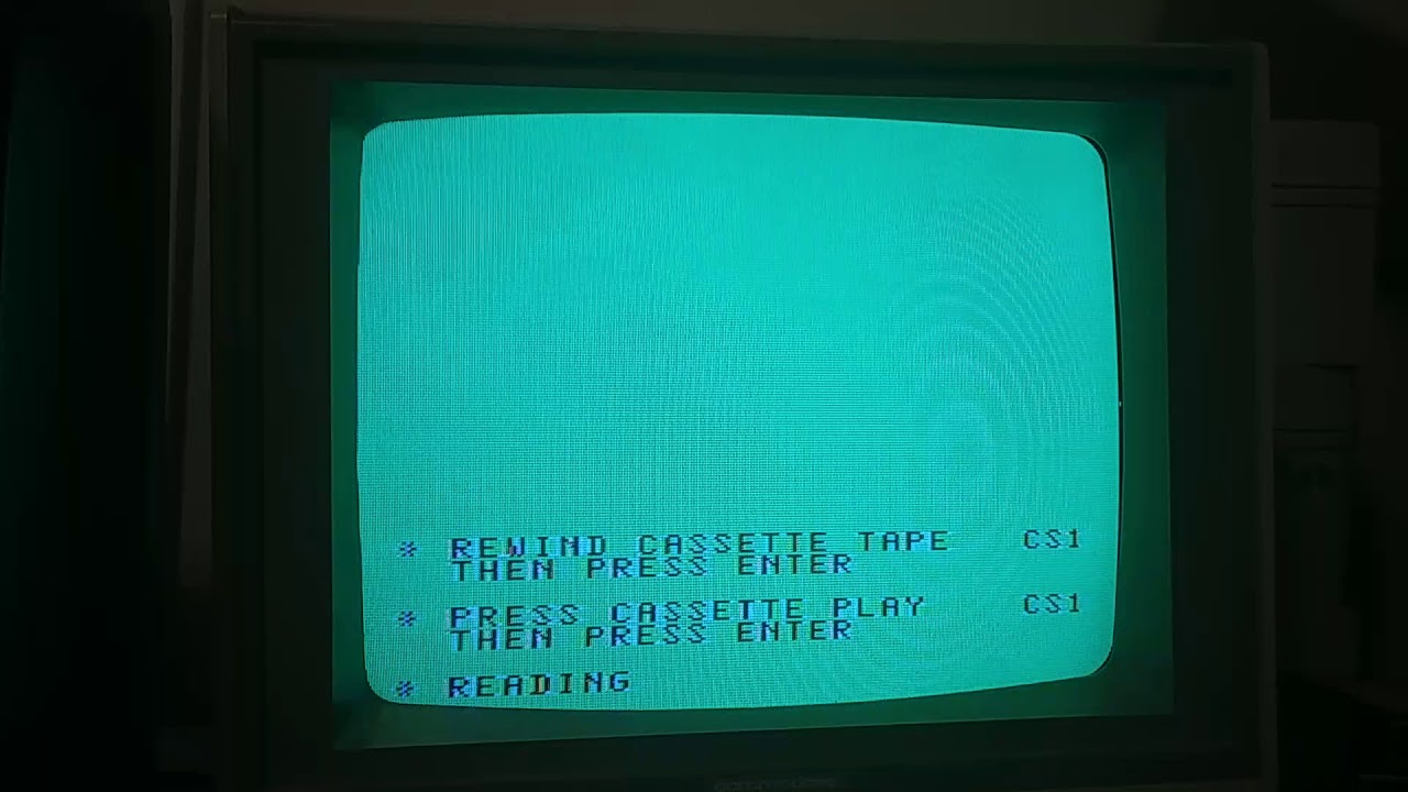 Cassette Week - TI-99/4a Mission Impossible Load - YouTube