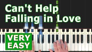 Can't Help Falling In Love - VERY EASY Piano Tutorial - Elvis Presley  (Synthesia) chords