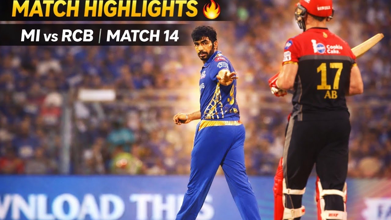 IPL 2016 Match 14 – MI vs RCB | Full Match Highlights | Rohit Sharma Masterclass vs Kohli’s RCB