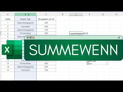 Excel SUMMEWENN: Einführung,