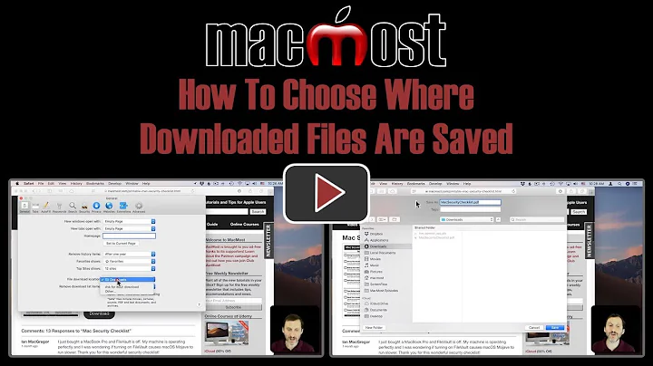 How To Choose Where Downloaded Files Are Saved (MacMost #1885)