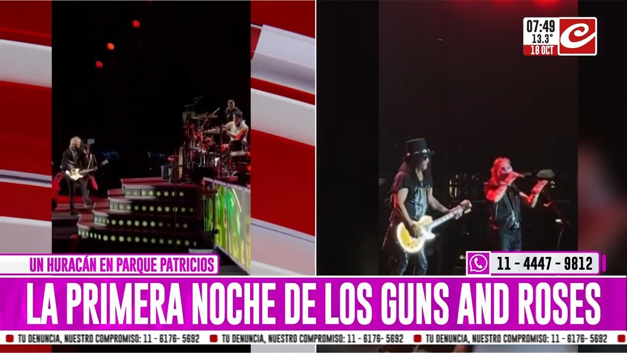 Impresionante show de los Guns N’ Roses en Buenos Aires