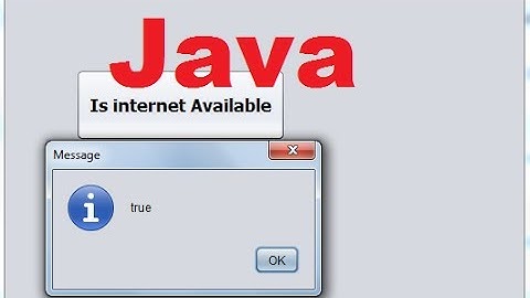 Java prog#148. Determine if internet connection is available using Java