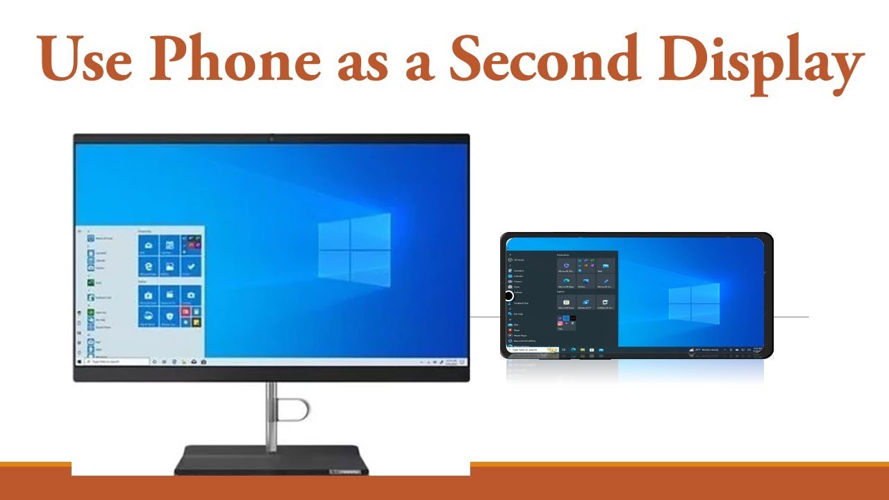 How to use andriod phone as 2nd monitor for pc or laptop - YouTube