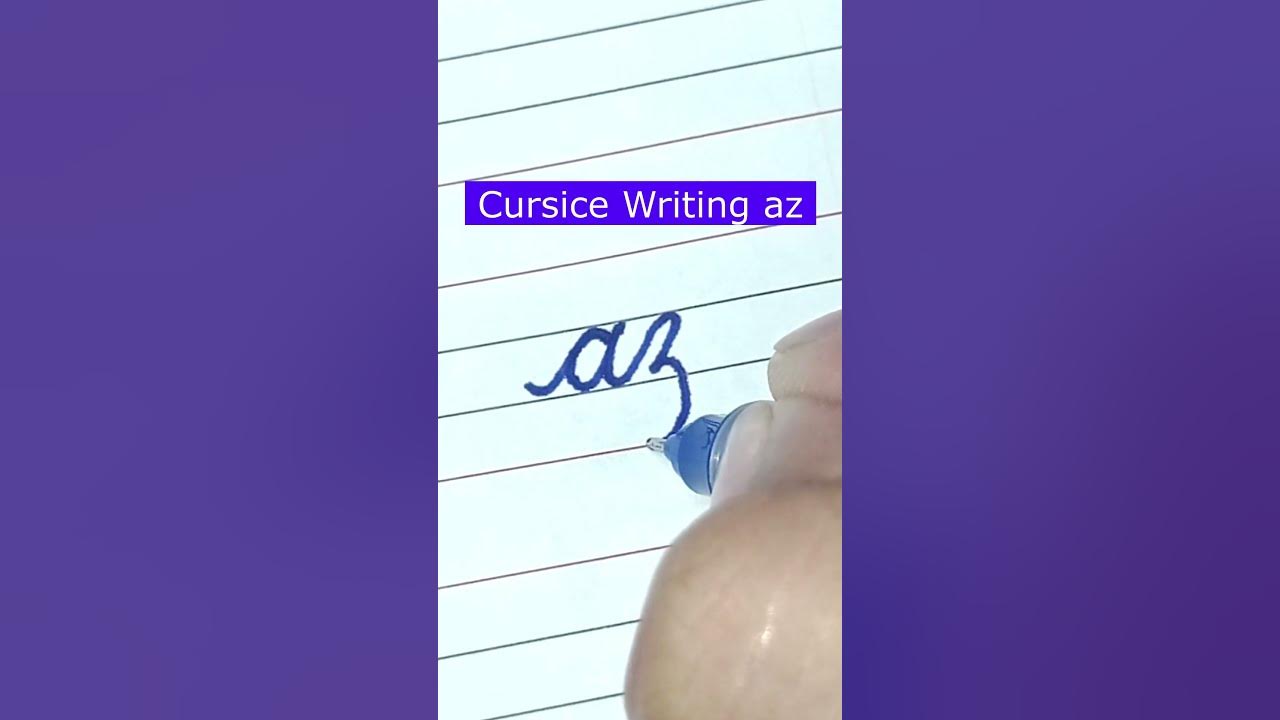 How to write small letter az | Cursive writing a to z #cursivewriting #
