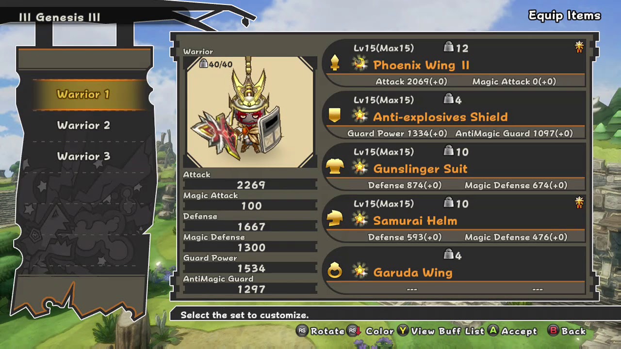 Happy Wars Genesis Inventory