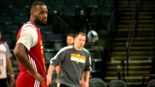 NBA Finals Phantom: LeBron James gets ready for Game 2