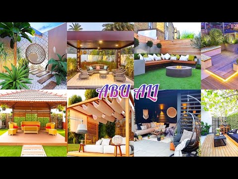 Patio Design Ideas 2021 /Backyard Garden Landscaping /Wooden Rooftop Garden Pergola Design