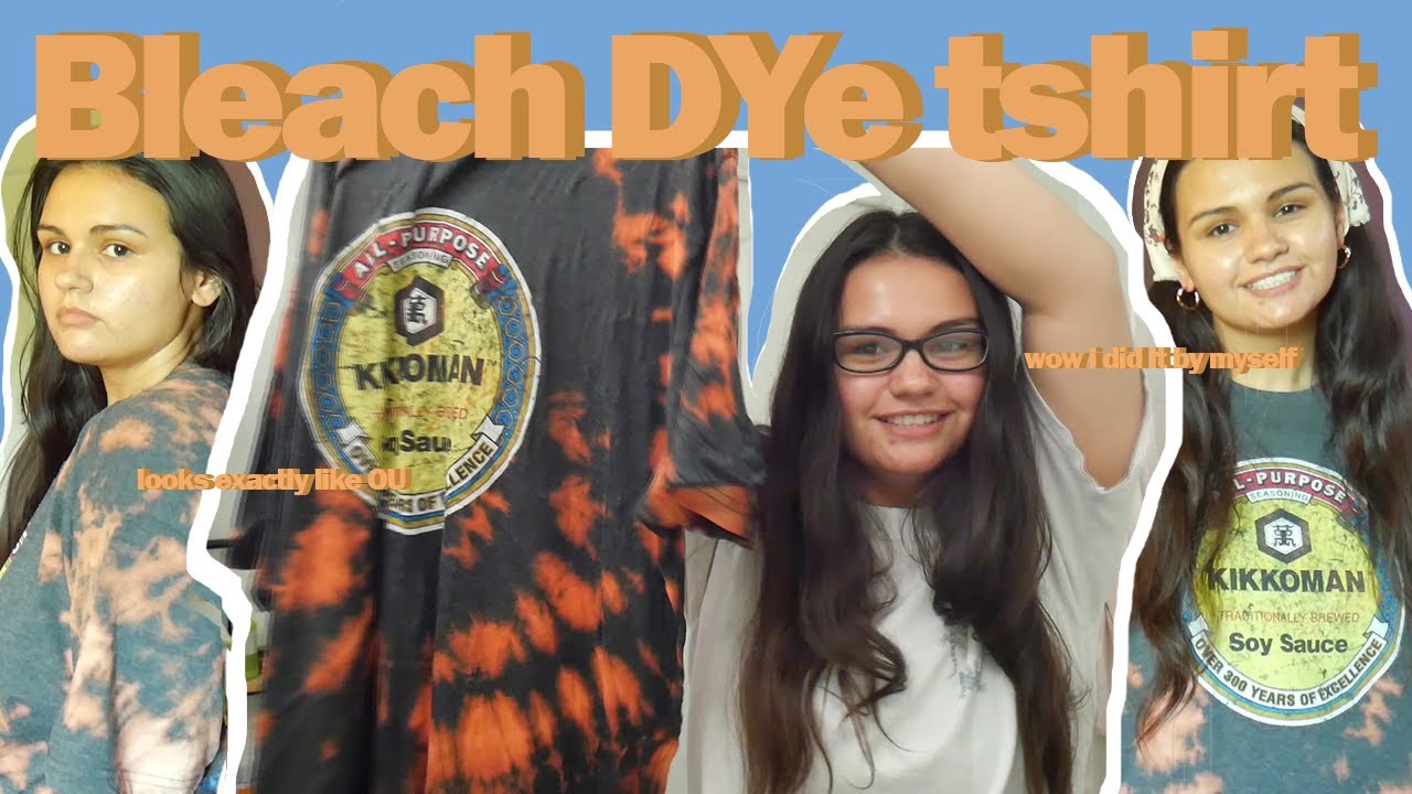 How to not make and style a bleach dyed tshirt - YouTube