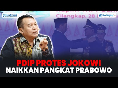 PDIP Protes Jokowi Beri Pangkat Kehormatan ke Prabowo, Singgung Era Orde Baru