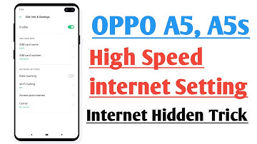 OPPO A5, A5s High Speed internet Setting, internet Hidden Setting