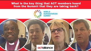 ACT Alliance at the World Humanitarian Summit - Final