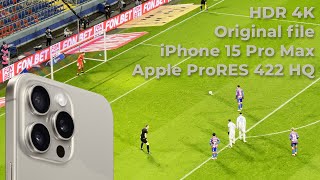 iPhone 15 Pro Max ProRes HDR Original file ЦСКА - Оренбург Чалов пенальти