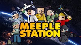 Building a Space Station! - Meeple Station Gameplay Impressions